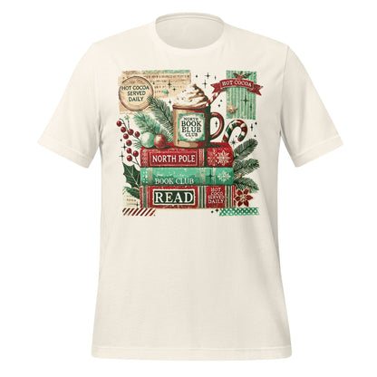 North Pole Book Club Festive Hot Cocoa Reading Shirt
