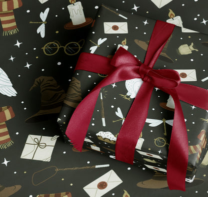 Magical Themed Wrapping With Red Ribbon
