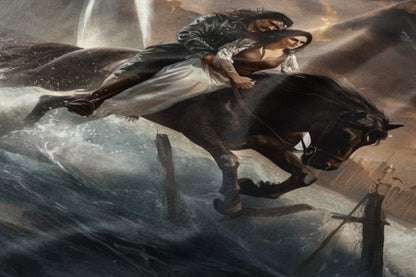 Romantic Adventure on Horseback Oil Painting Product