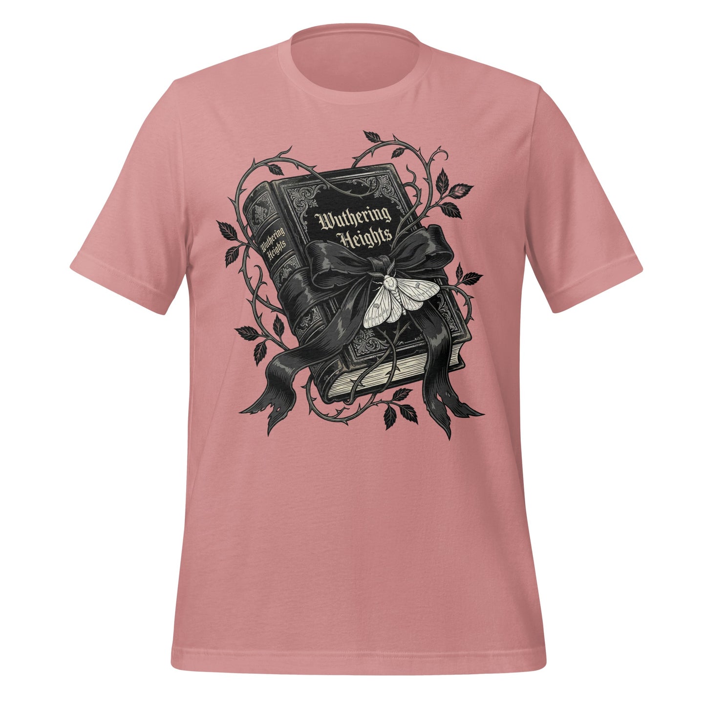 Wuthering Heights Book and Butterfly Graphic T-Shirt