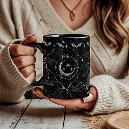 Velaris Black & Silver Mug