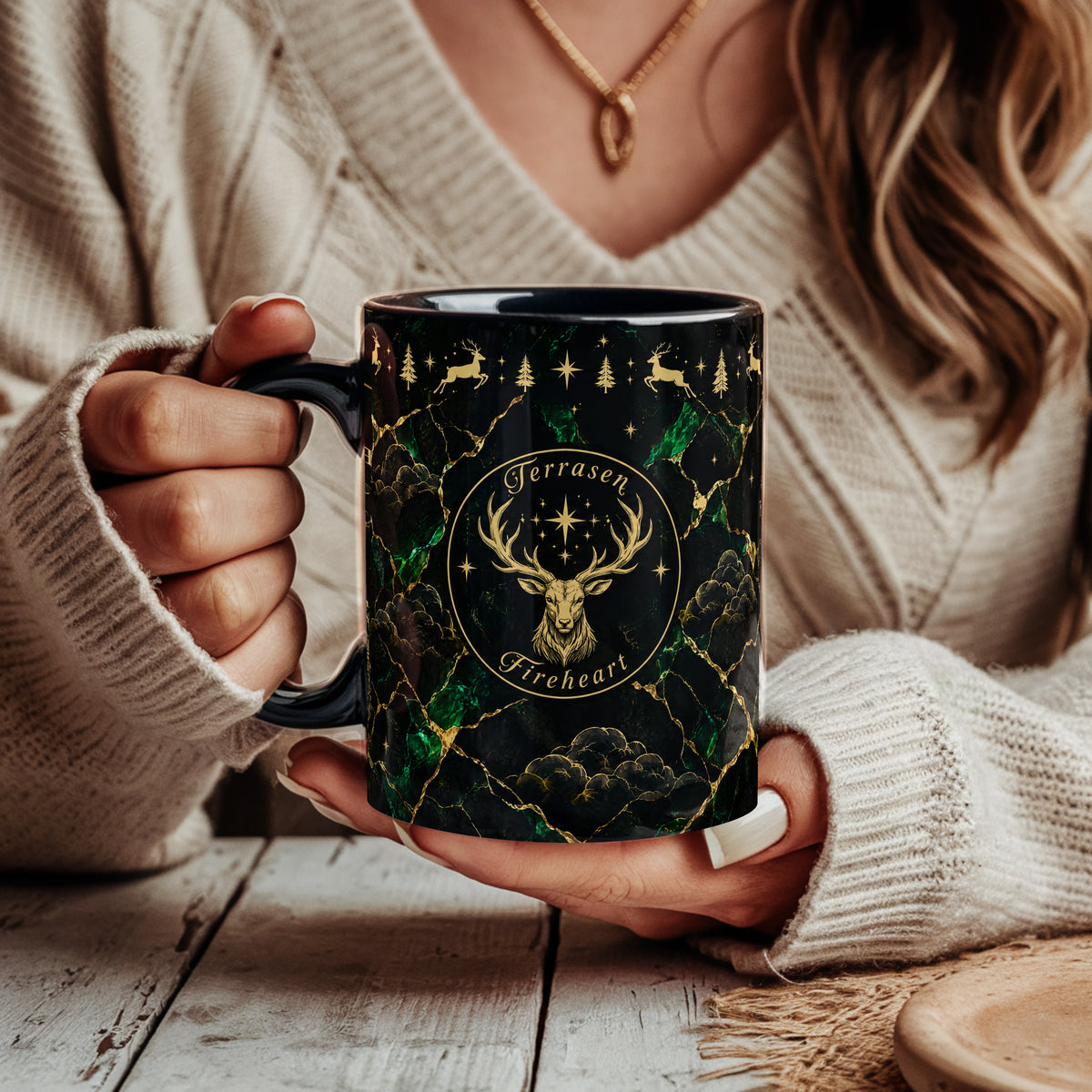 Terrasen Black & Emerald Mug