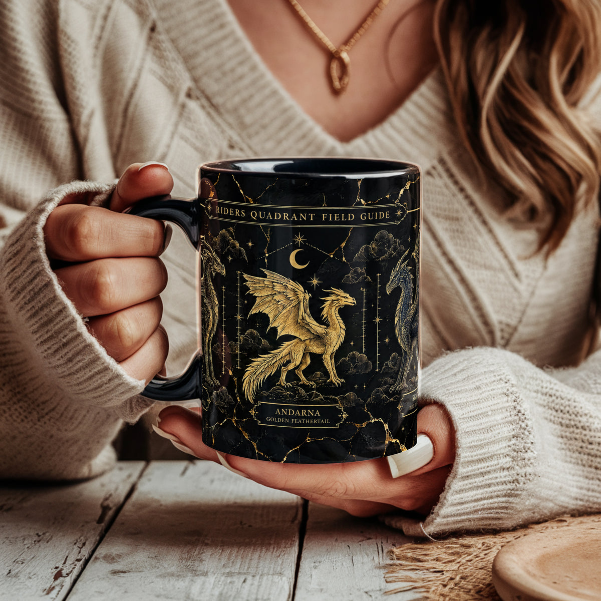 Fourth Wing Dragon Field Guide Mug