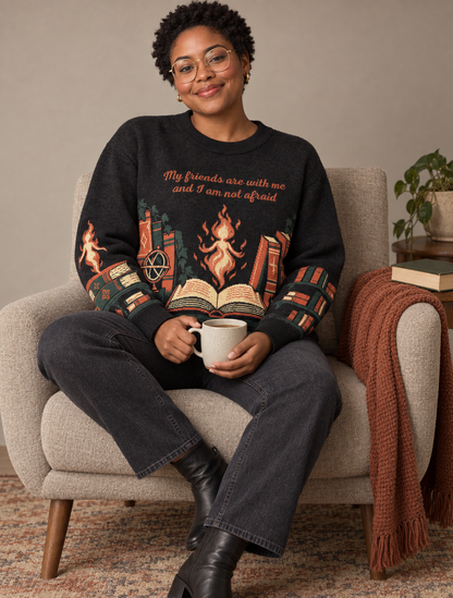 Lehabah’s Library Knitted Sweater