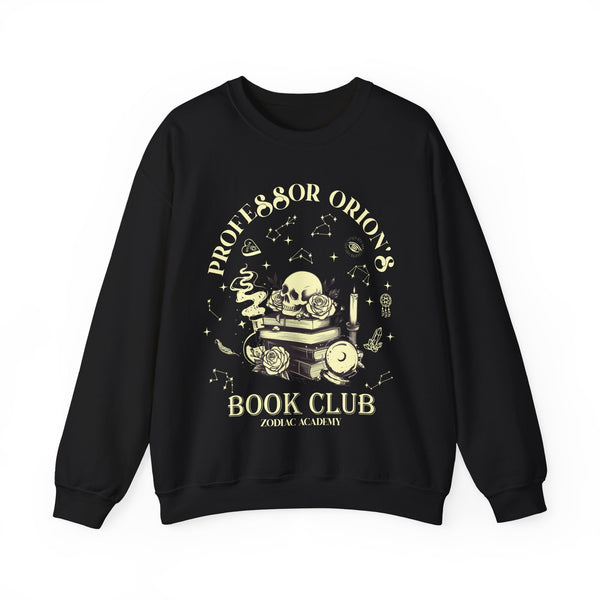 Professor Orion's Book Club Sweatshirt in Black