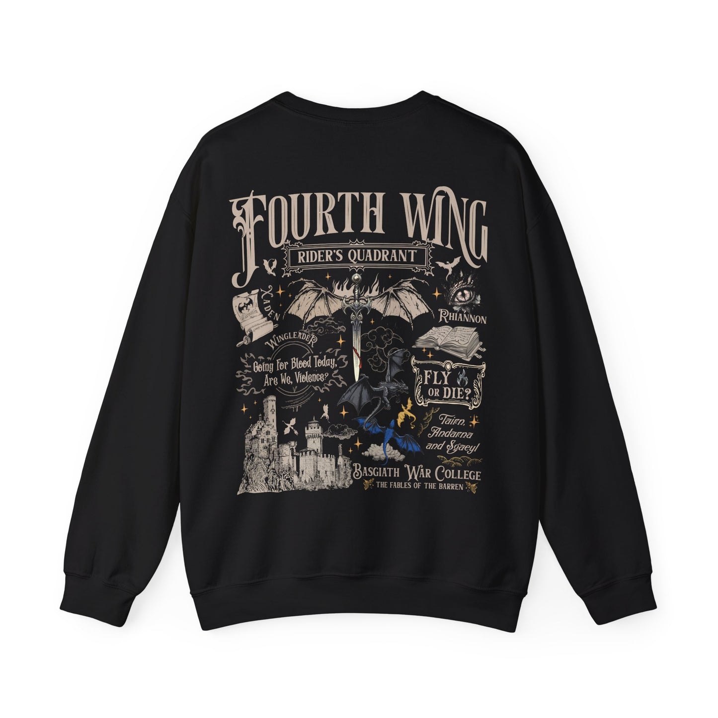 "Fourth Wing - Rider's Quadrant Sweatshirt - MagicMerchEmporium