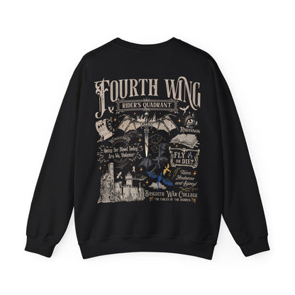 "Fourth Wing - Rider's Quadrant Sweatshirt - MagicMerchEmporium