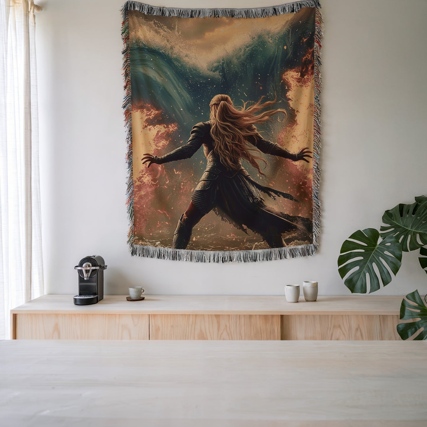 Epic Fantasy Aelin Woven Book Blanket