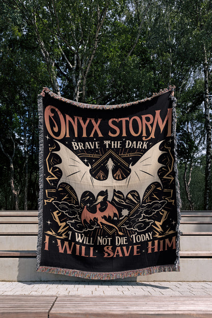 Onyx Storm Woven Throw