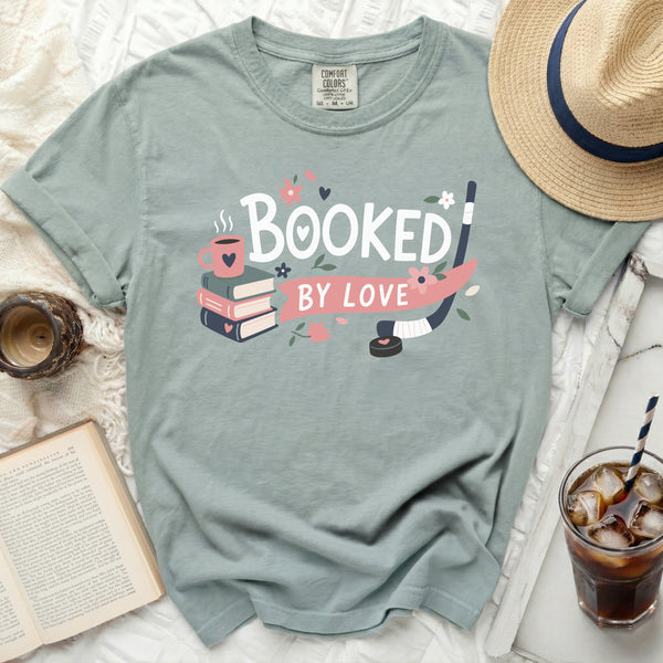 Booked By Love: Cozy Hockey Tee in Bay