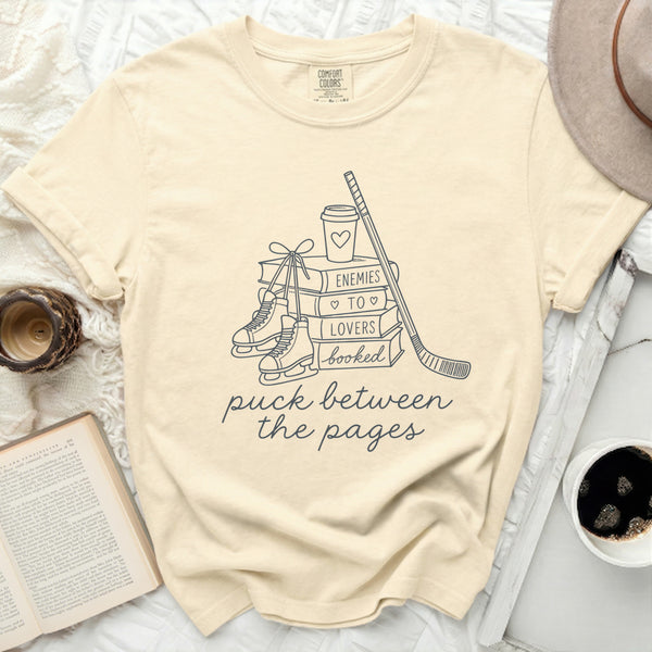 Puck Between The Pages Romance Tee in Ivory