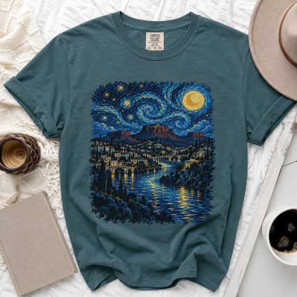Starry Velaris Tee in Blue Spruce
