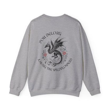 "You Belong Among the Wildflowers" Manon Blackbeak Sweatshirt - MagicMerchEmporium