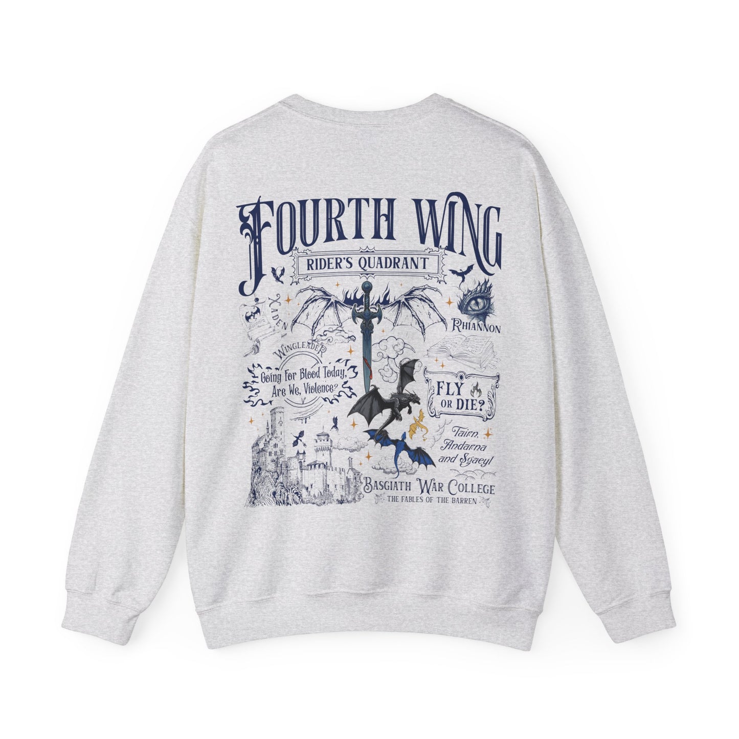 "Fourth Wing - Rider's Quadrant Sweatshirt - MagicMerchEmporium