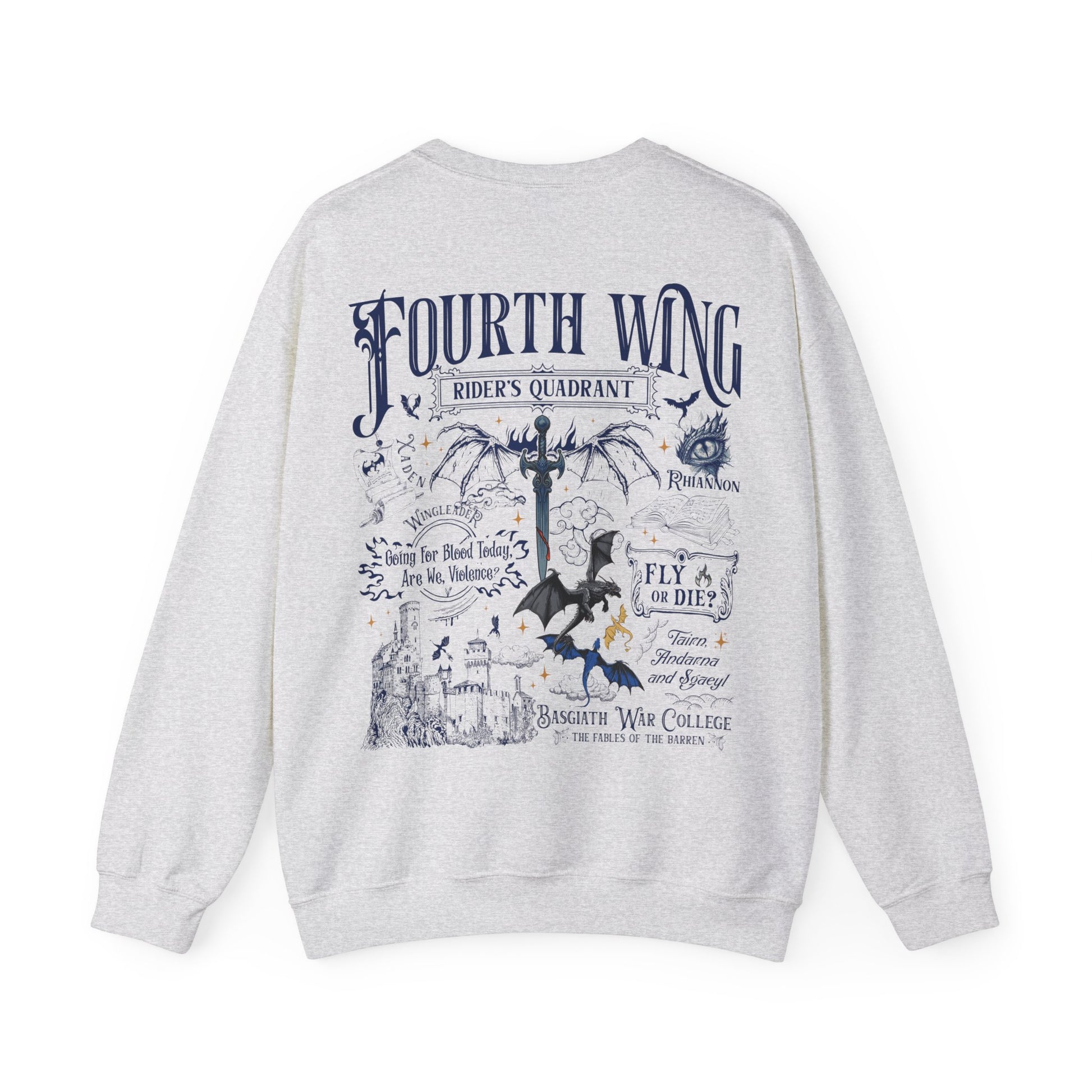"Fourth Wing - Rider's Quadrant Sweatshirt - MagicMerchEmporium