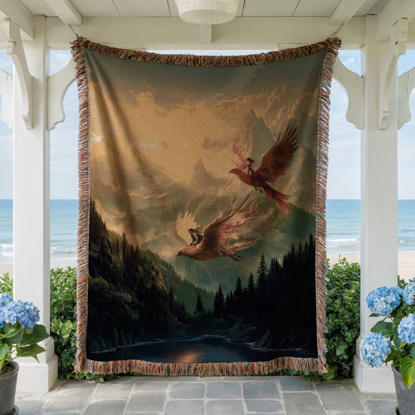 Nesryn & Sartaq Throne of Glass Woven Blanket
