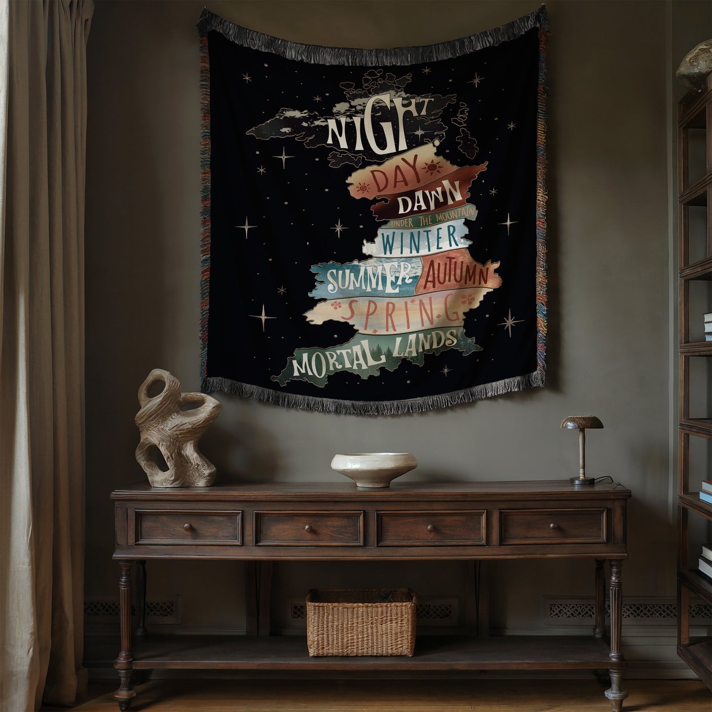 ACOTAR Courts Woven Blanket