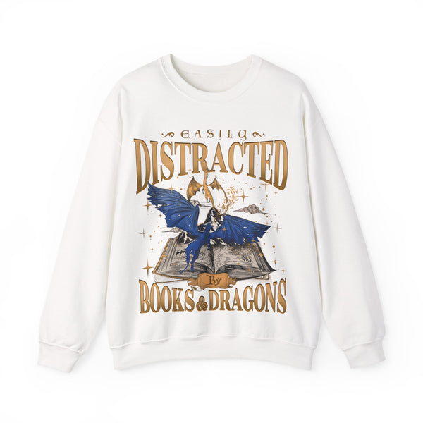 Easily Distracted Sweatshirt in White