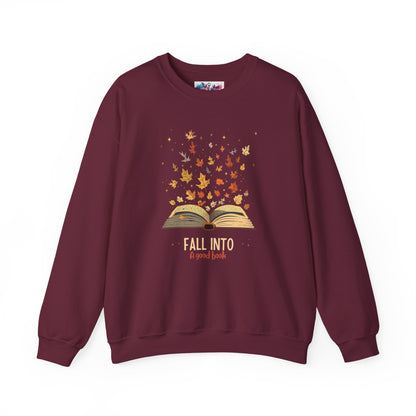 Fall Into A Good Book Sweatshirt - MagicMerchEmporium