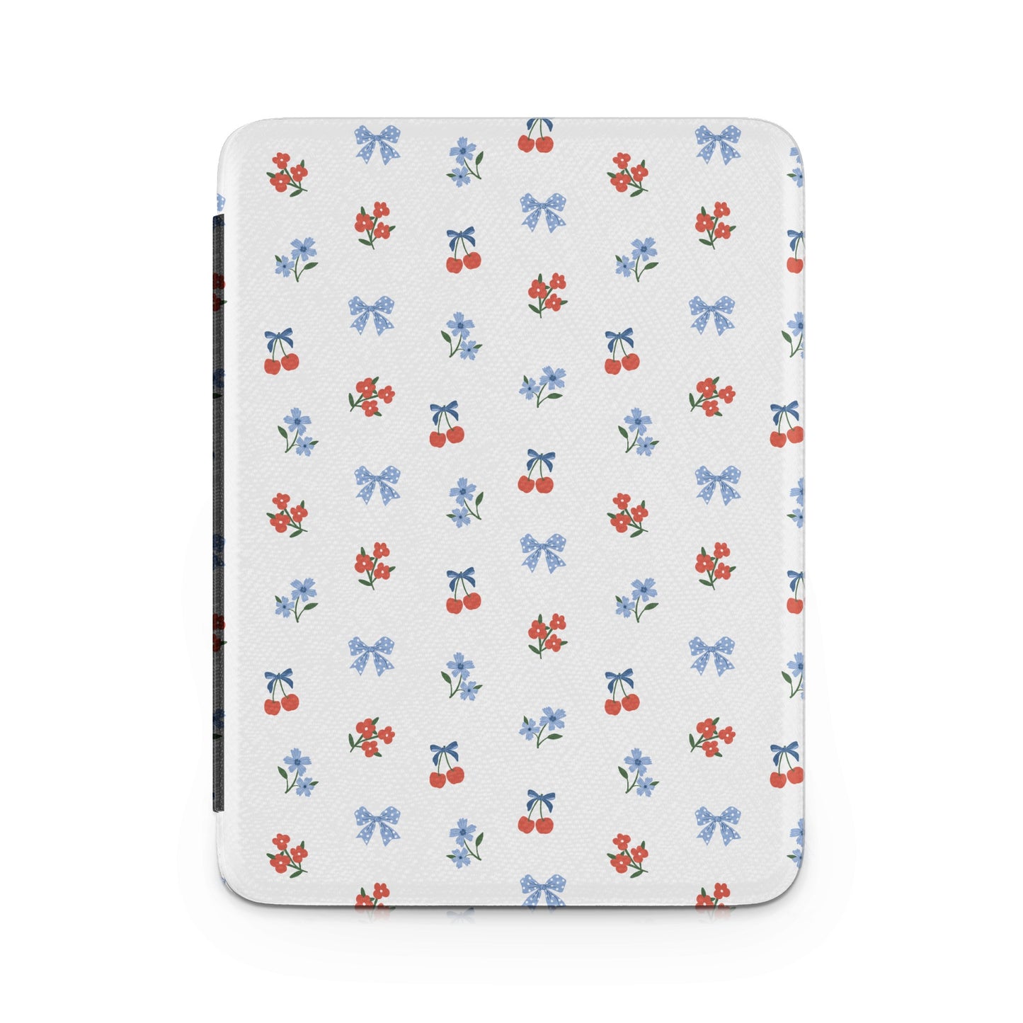 Adorable Floral Cherry Bow Pattern Electronic Case