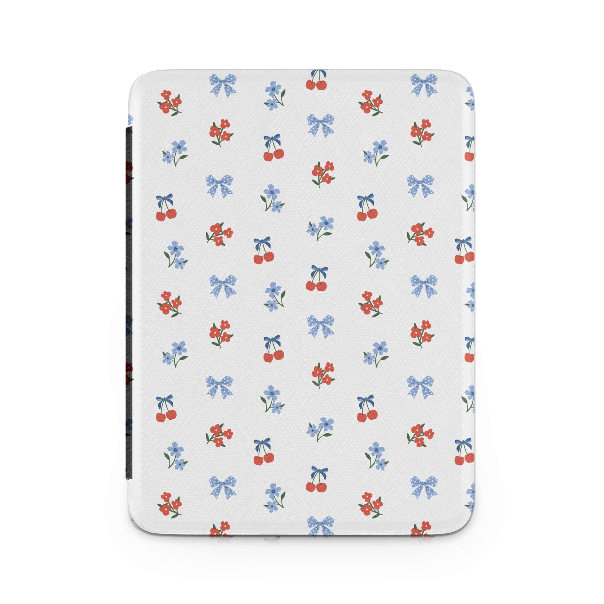 Adorable Floral Cherry Bow Pattern Electronic Case