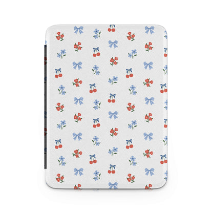 Adorable Floral Cherry Bow Pattern Electronic Case