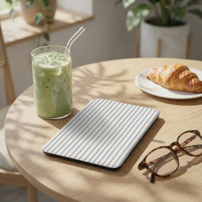 Stylish Blue Striped Tablet Sleeve for Everyday Protection