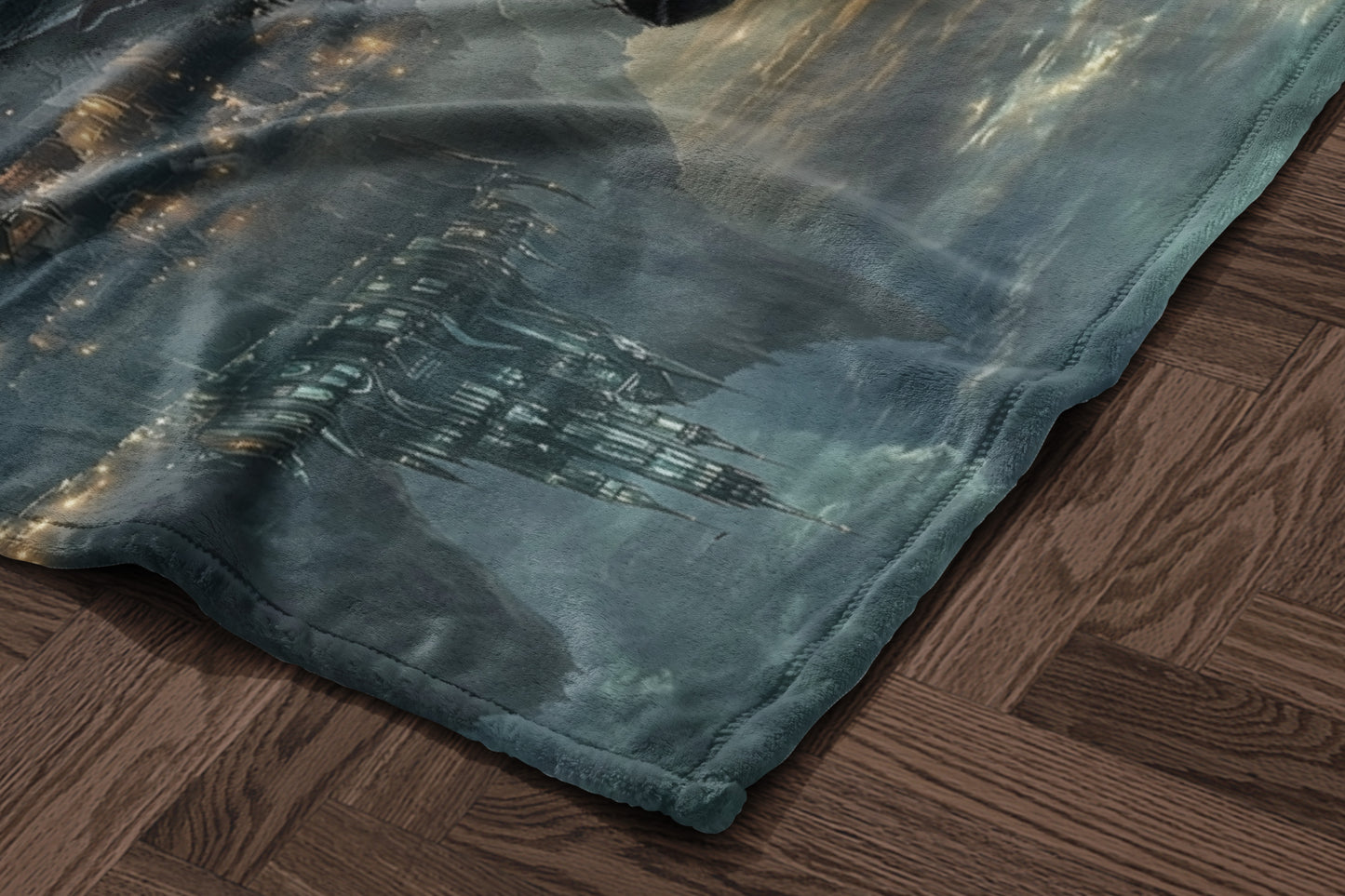 Futuristic Space Station Galaxy Blanket product