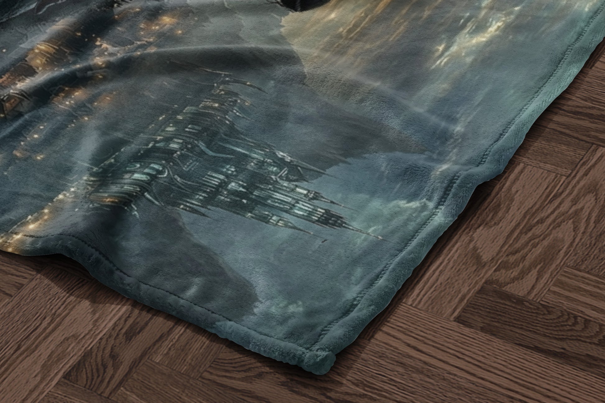 Futuristic Space Station Galaxy Blanket product