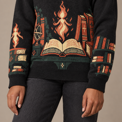 Lehabah’s Library Knitted Sweater