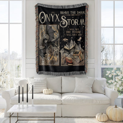 Onyx Storm Woven Blanket