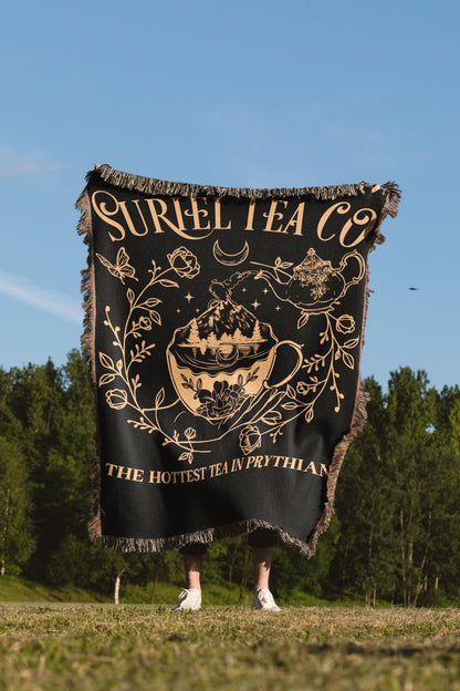 Golden Suriel Tea Co. Woven Blanket
