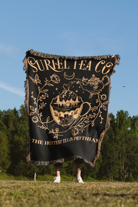 Golden Suriel Tea Co. Woven Blanket
