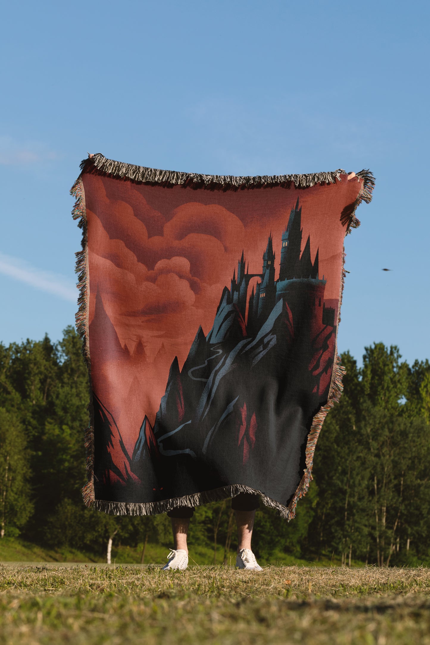 Queen of Shadows Woven Blanket