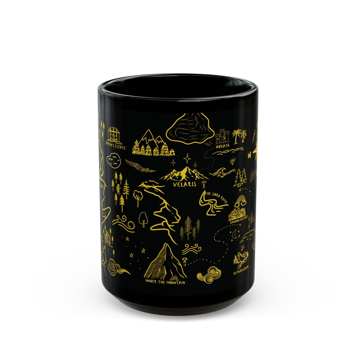 Black ACOTAR Map Mug