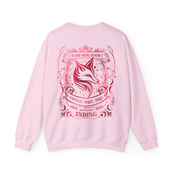 The Archer and The Fox Enemies to Lovers Sweatshirt in Light Pink