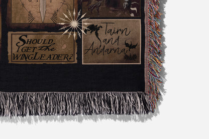 Fourth Wing Silver One Blanket