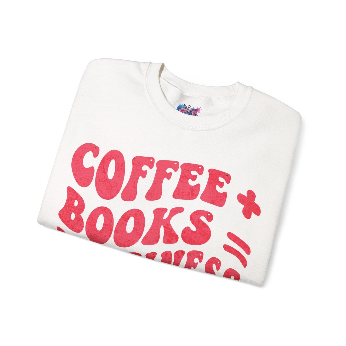 "Coffee + Books = Happiness" Sweatshirt - MagicMerchEmporium