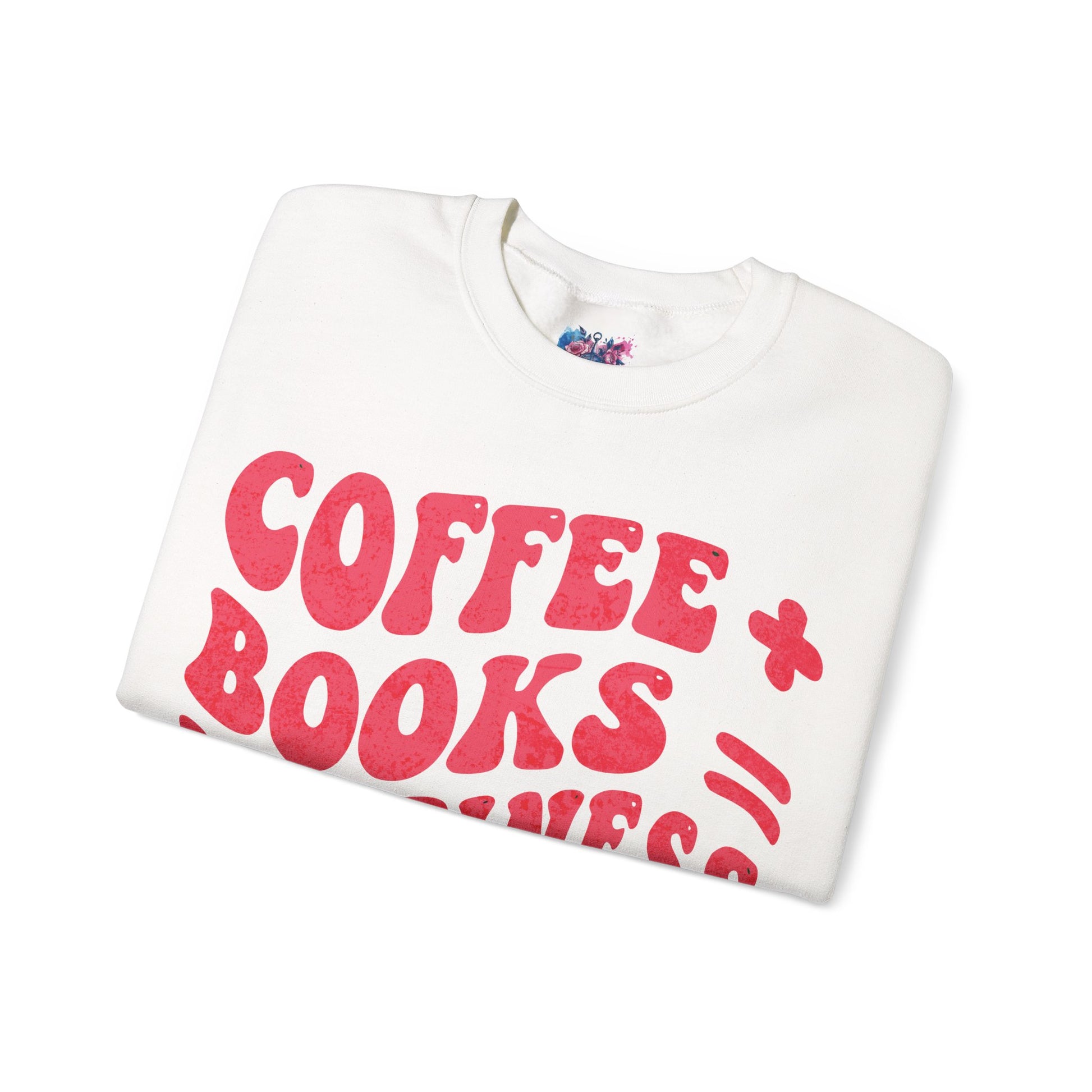 "Coffee + Books = Happiness" Sweatshirt - MagicMerchEmporium