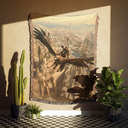 Soar with the rukhin Woven Blanket