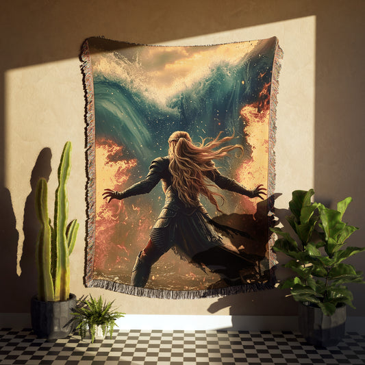 Epic Fantasy Aelin Woven Book Blanket