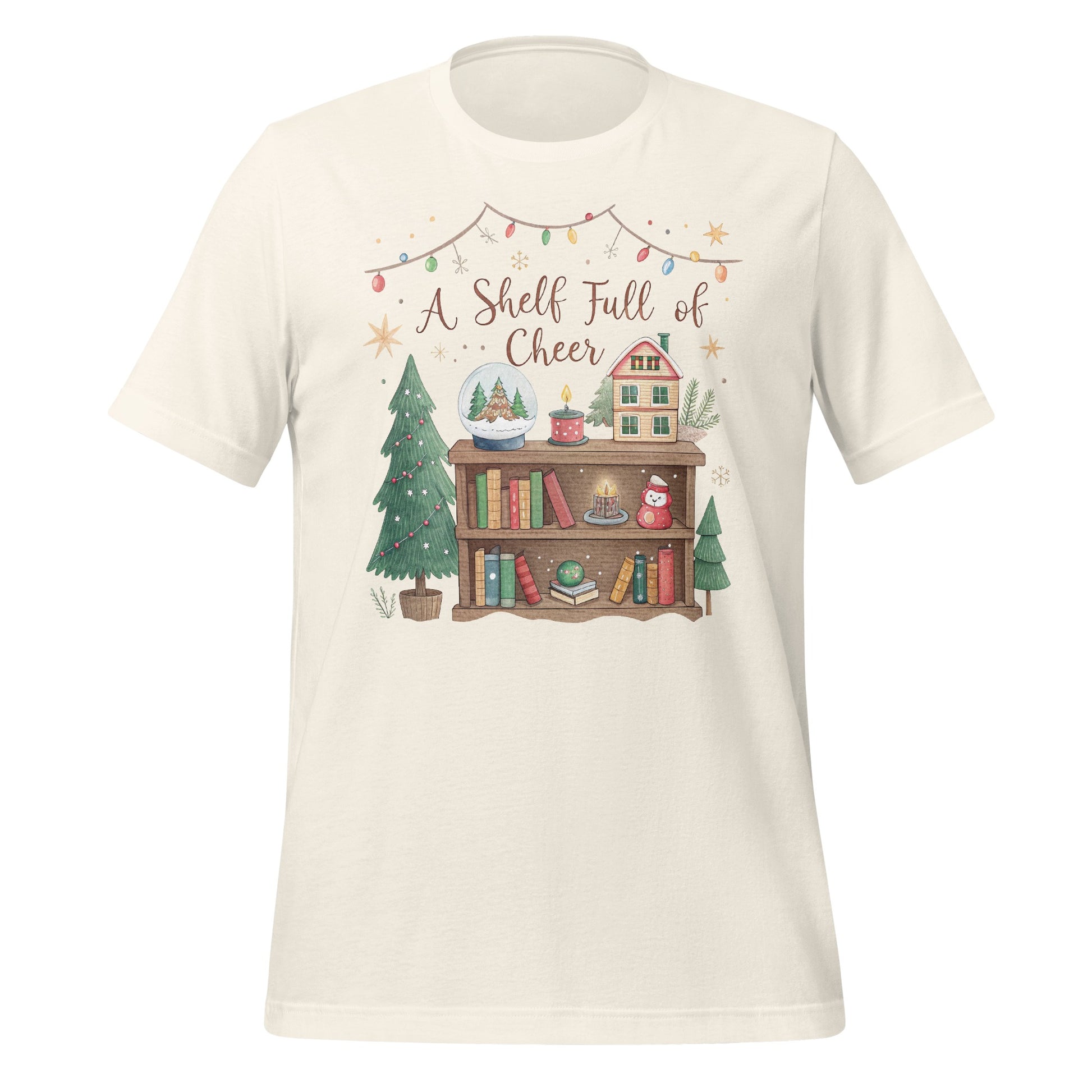 A Shelf Full of Cheer Festive Graphic T-Shirt