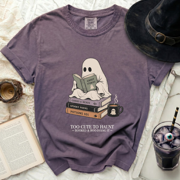 Boo-tiful Reader Tee in Grape