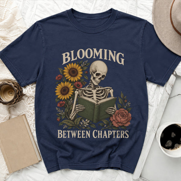 Blooming Chapters Tee in True Navy