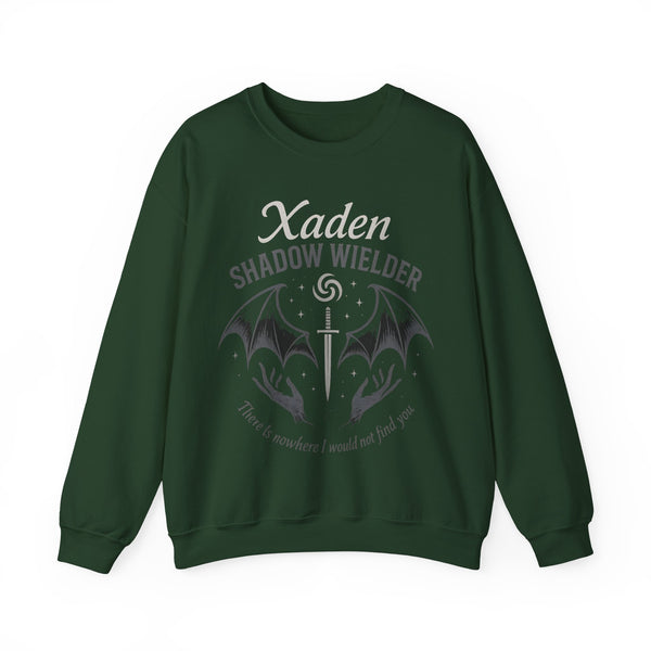 Xaden Shadow Wielder Sweatshirt in Forest Green