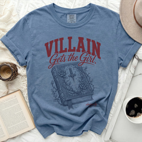 Villainous Charm Storybook Tee in Blue Jean