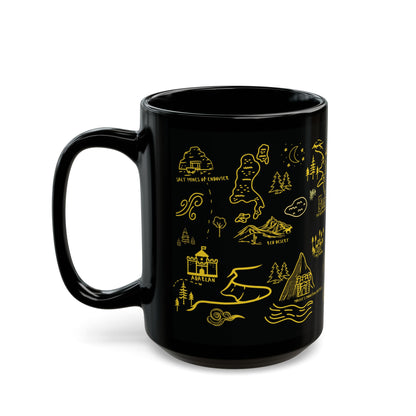Black Throne of Glass Map Mug