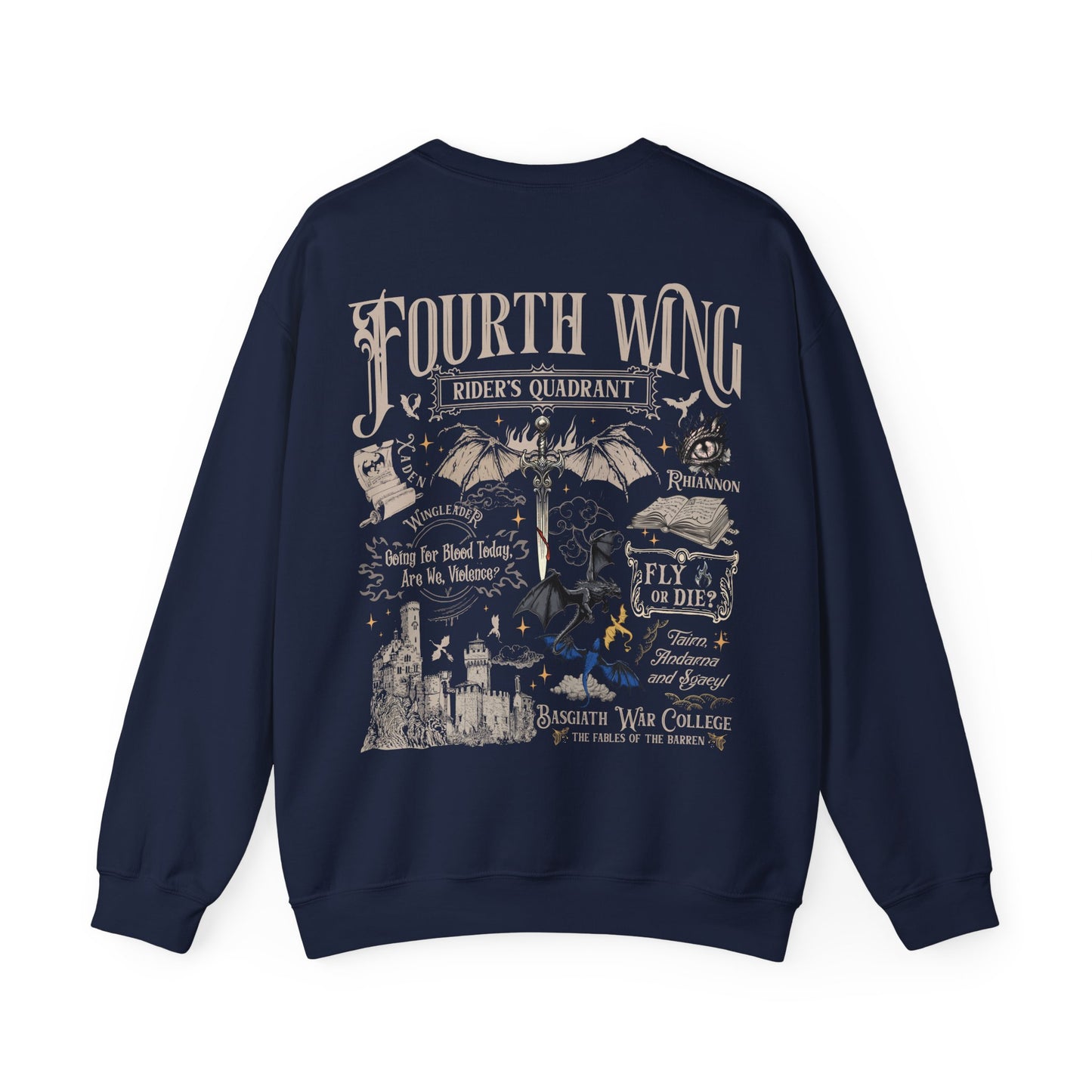 "Fourth Wing - Rider's Quadrant Sweatshirt - MagicMerchEmporium