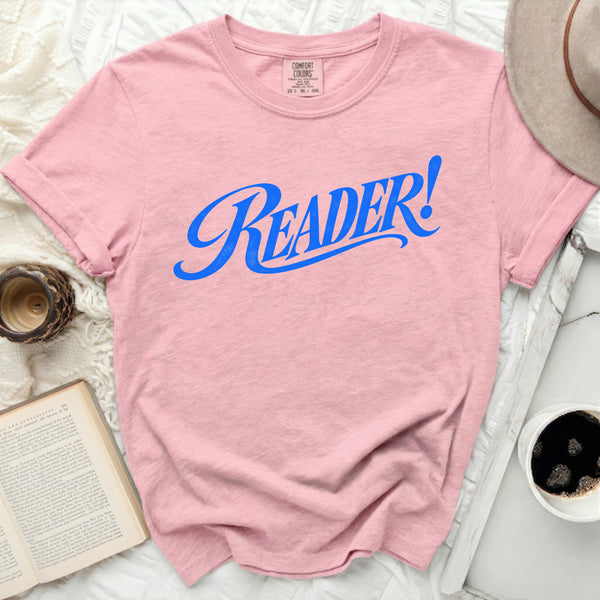 Vintage Retro Reader Tee in Blossom