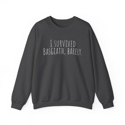 "I Survived Basgiath, Barely" Sweatshirt